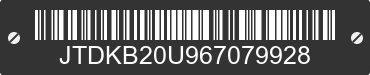2006 TOYOTA PRIUS JTDKB20U967079928 VIN decoded