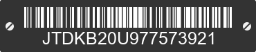 2007 TOYOTA PRIUS JTDKB20U977573921 VIN decoded