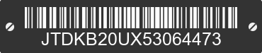 2005 TOYOTA PRIUS JTDKB20UX53064473 VIN decoded
