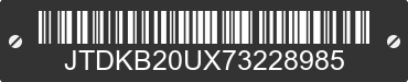 2007 TOYOTA PRIUS JTDKB20UX73228985 VIN decoded