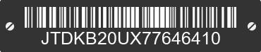 2007 TOYOTA PRIUS JTDKB20UX77646410 VIN decoded