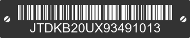 2009 TOYOTA PRIUS JTDKB20UX93491013 VIN decoded