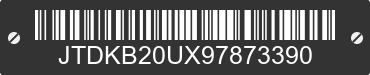 2009 TOYOTA PRIUS JTDKB20UX97873390 VIN decoded