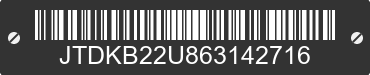 2006 TOYOTA PRIUS JTDKB22U863142716 VIN decoded