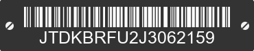 2018 TOYOTA Prius JTDKBRFU2J3062159 VIN decoded