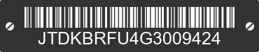 2016 TOYOTA Prius JTDKBRFU4G3009424 VIN decoded