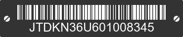 0 TOYOTA Prius JTDKN36U601008345 VIN decoded