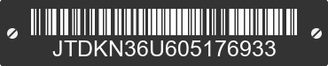 0 TOYOTA Prius JTDKN36U605176933 VIN decoded
