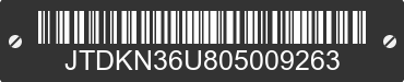 0 TOYOTA Prius JTDKN36U805009263 VIN decoded