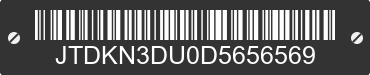 2013 TOYOTA PRIUS JTDKN3DU0D5656569 VIN decoded