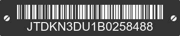 2011 TOYOTA Prius JTDKN3DU1B0258488 VIN decoded