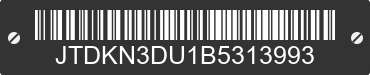 2011 TOYOTA PRIUS JTDKN3DU1B5313993 VIN decoded
