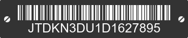 2013 TOYOTA PRIUS JTDKN3DU1D1627895 VIN decoded
