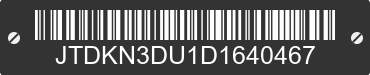 2013 TOYOTA PRIUS JTDKN3DU1D1640467 VIN decoded