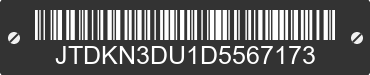 2013 TOYOTA PRIUS JTDKN3DU1D5567173 VIN decoded