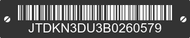 2011 TOYOTA Prius JTDKN3DU3B0260579 VIN decoded