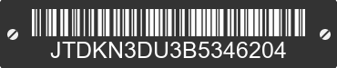 2011 TOYOTA PRIUS JTDKN3DU3B5346204 VIN decoded