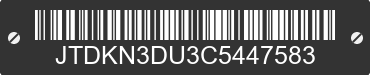 2012 TOYOTA Prius JTDKN3DU3C5447583 VIN decoded