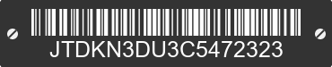 2012 TOYOTA PRIUS JTDKN3DU3C5472323 VIN decoded