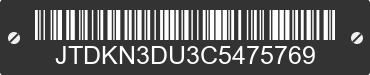 2012 TOYOTA Prius JTDKN3DU3C5475769 VIN decoded