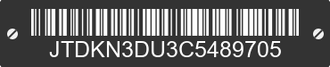 2012 TOYOTA Prius JTDKN3DU3C5489705 VIN decoded