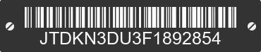 2015 TOYOTA PRIUS JTDKN3DU3F1892854 VIN decoded