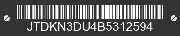 2011 TOYOTA PRIUS JTDKN3DU4B5312594 VIN decoded
