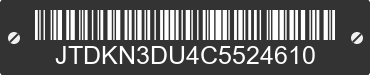 2012 TOYOTA Prius JTDKN3DU4C5524610 VIN decoded