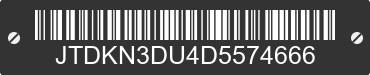 2013 TOYOTA PRIUS JTDKN3DU4D5574666 VIN decoded