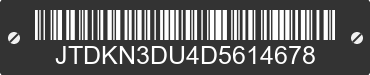 2013 TOYOTA Prius JTDKN3DU4D5614678 VIN decoded
