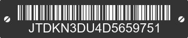 2013 TOYOTA Prius JTDKN3DU4D5659751 VIN decoded