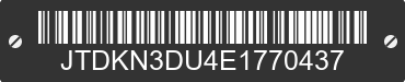 2014 TOYOTA PRIUS JTDKN3DU4E1770437 VIN decoded