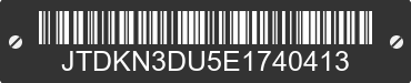 2014 TOYOTA Prius JTDKN3DU5E1740413 VIN decoded