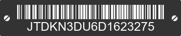 2013 TOYOTA Prius JTDKN3DU6D1623275 VIN decoded