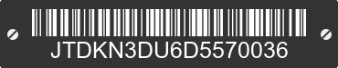 2013 TOYOTA Prius JTDKN3DU6D5570036 VIN decoded