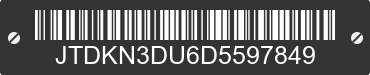 2013 TOYOTA PRIUS JTDKN3DU6D5597849 VIN decoded