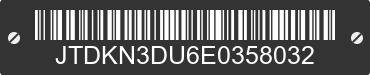 2014 TOYOTA Prius JTDKN3DU6E0358032 VIN decoded