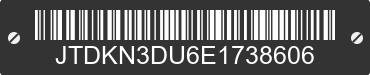 2014 TOYOTA Prius JTDKN3DU6E1738606 VIN decoded
