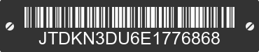 2014 TOYOTA PRIUS JTDKN3DU6E1776868 VIN decoded