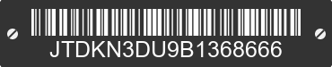 2011 TOYOTA Prius JTDKN3DU9B1368666 VIN decoded