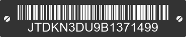 2011 TOYOTA PRIUS JTDKN3DU9B1371499 VIN decoded