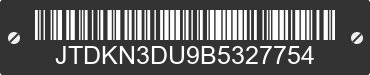 2011 TOYOTA Prius JTDKN3DU9B5327754 VIN decoded