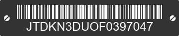 2015 TOYOTA Prius JTDKN3DUOF0397047 VIN decoded