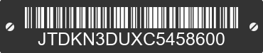 2012 TOYOTA Prius JTDKN3DUXC5458600 VIN decoded