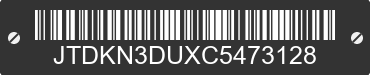 2012 TOYOTA Prius JTDKN3DUXC5473128 VIN decoded