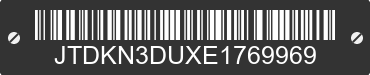 2014 TOYOTA Prius JTDKN3DUXE1769969 VIN decoded