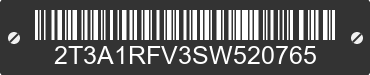2025 TOYOTA RAV4 2T3A1RFV3SW520765 VIN decoded