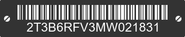 2021 TOYOTA RAV4 2T3B6RFV3MW021831 VIN decoded