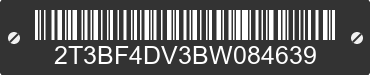 2011 TOYOTA RAV4 2T3BF4DV3BW084639 VIN decoded