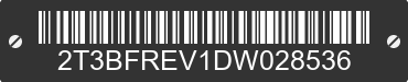 2013 TOYOTA RAV4 2T3BFREV1DW028536 VIN decoded